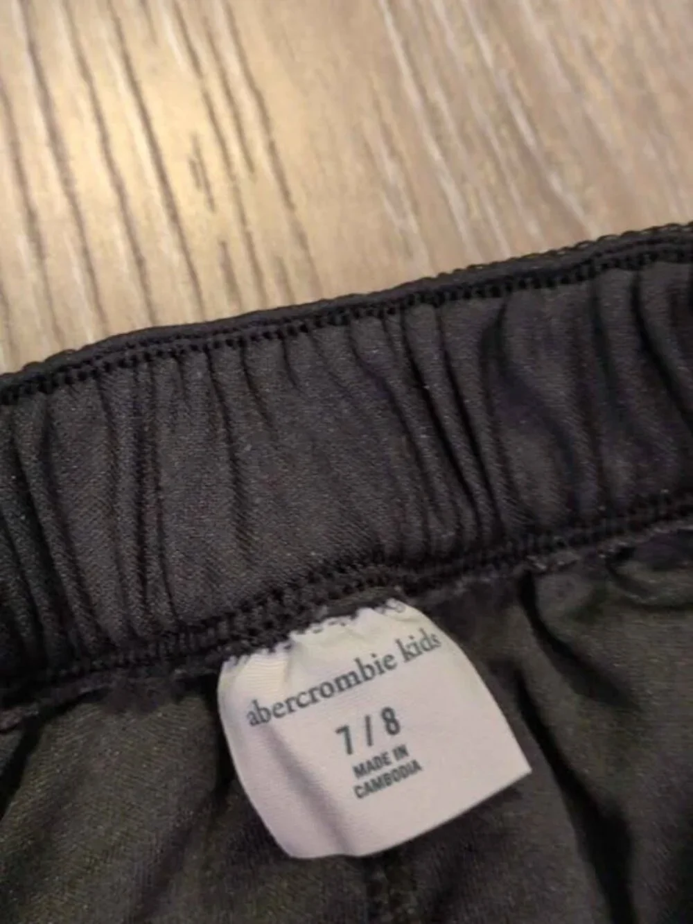 Abercrombie Kids Black Faux Leather Skort Size 7/8
